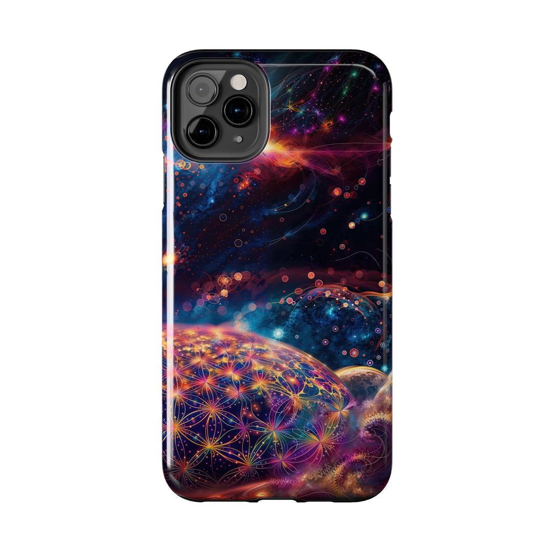 Cosmic Energy Tapestry - Tough Phone Case - Phone Case - g(0D·IO) - iPhone 13 Mini - -