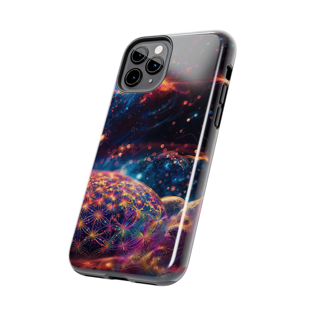 Cosmic Energy Tapestry - Tough Phone Case - Phone Case - g(0D·IO) - iPhone 13 Mini - -