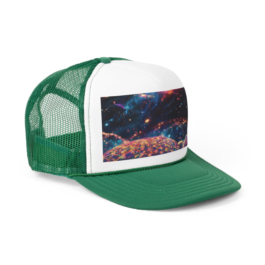 Cosmic Energy Tapestry - Trucker Hat - Hats - g(0D·IO) - Pink - One size -