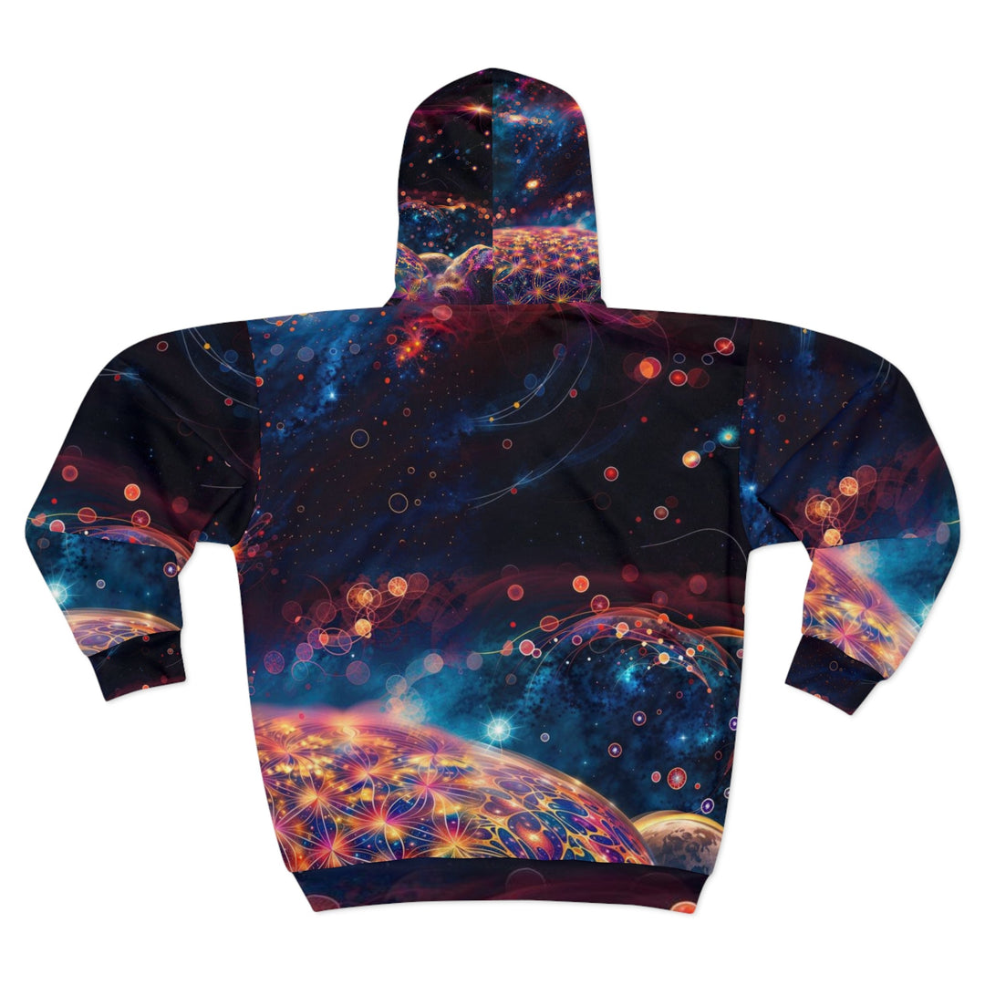 Cosmic Energy Tapestry - Unisex Zip Hoodie - All Over Prints - g(0D·IO) - XS - -