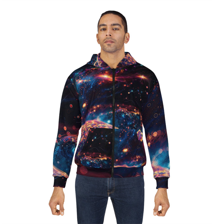 Cosmic Energy Tapestry - Unisex Zip Hoodie - All Over Prints - g(0D·IO) - XS - -