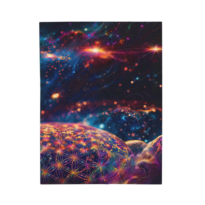 Cosmic Energy Tapestry - Velveteen Plush Blanket - All Over Prints - g(0D·IO) - 30" × 40" - -