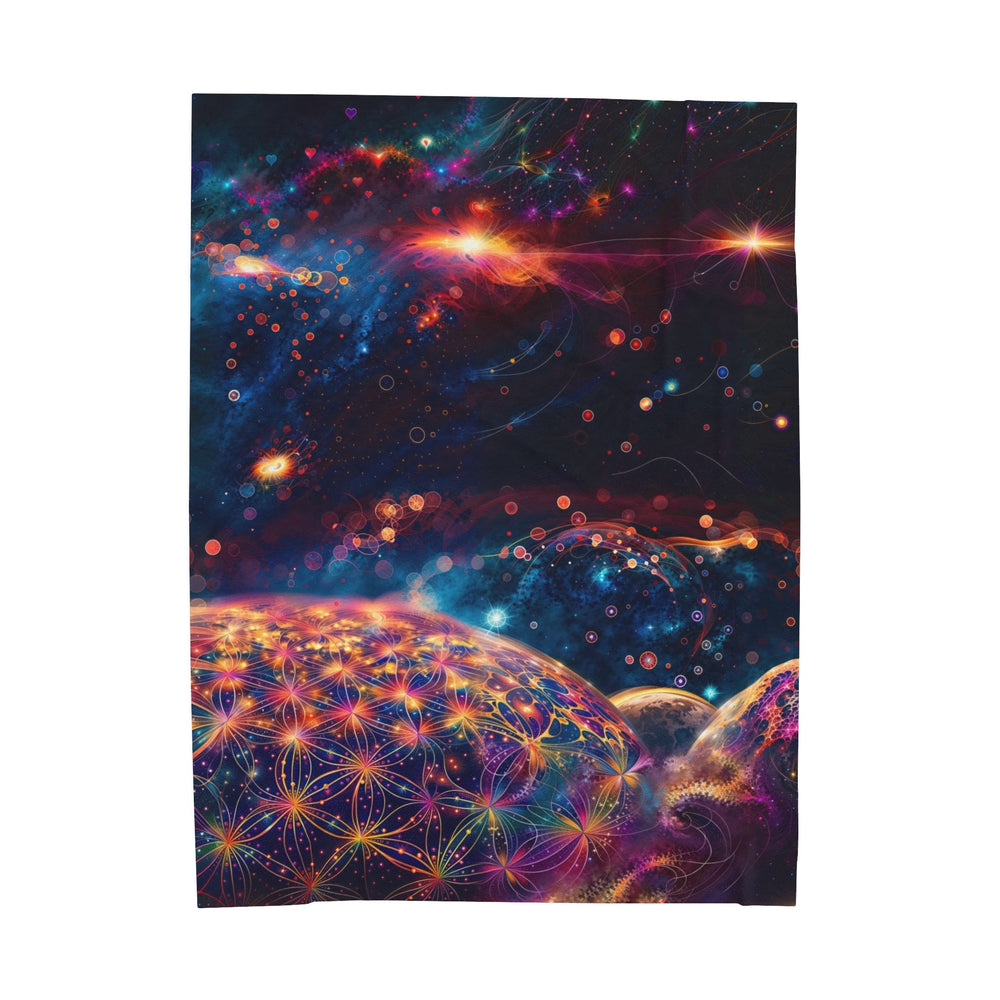 Cosmic Energy Tapestry - Velveteen Plush Blanket - All Over Prints - g(0D·IO) - 60" × 80" - -