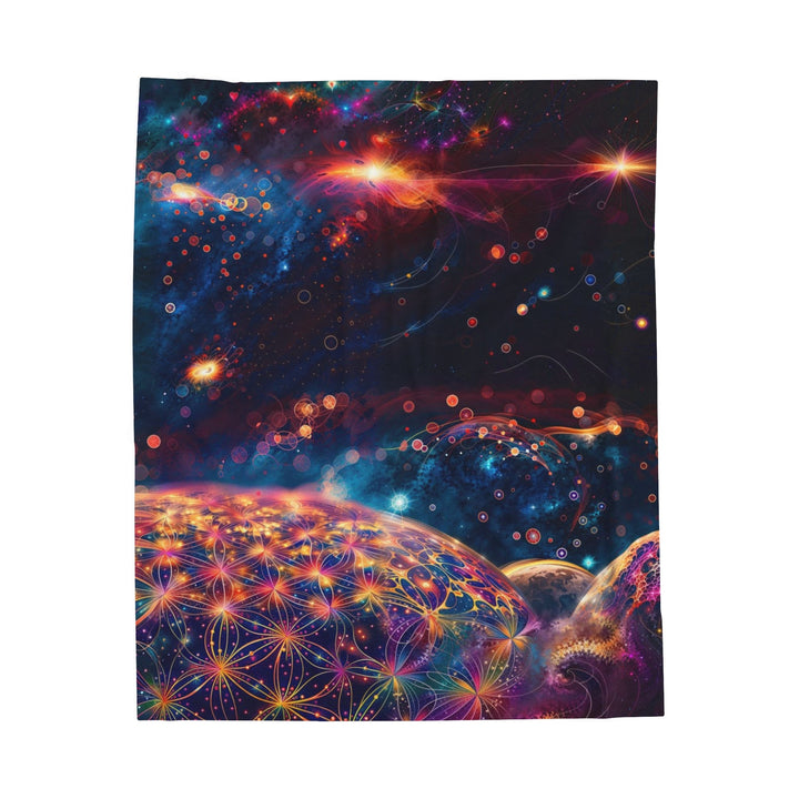 Cosmic Energy Tapestry - Velveteen Plush Blanket - All Over Prints - g(0D·IO) - 50" × 60" - -