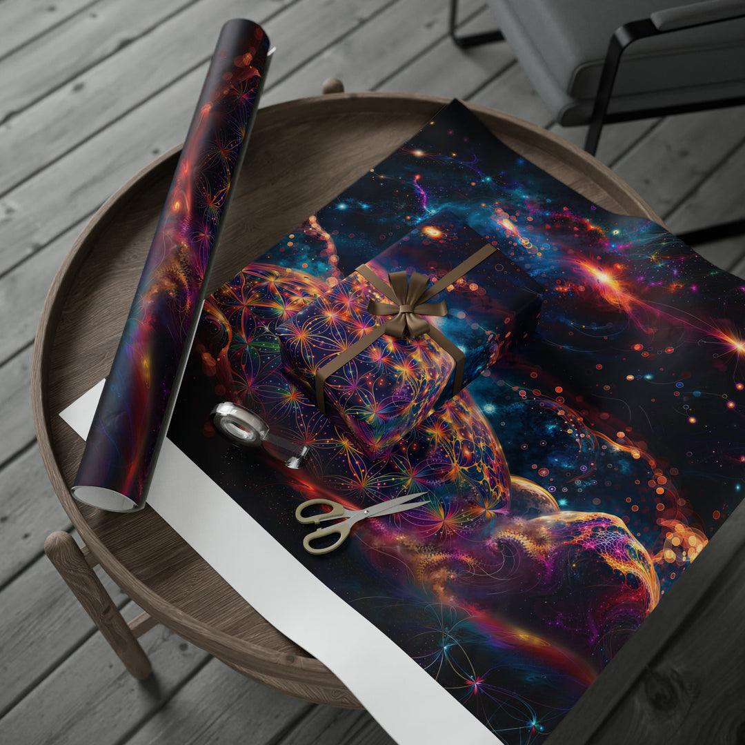 Cosmic Energy Tapestry - Wrapping Paper - Home Decor - g(0D·IO) - 30'' x 72'' - Matte -