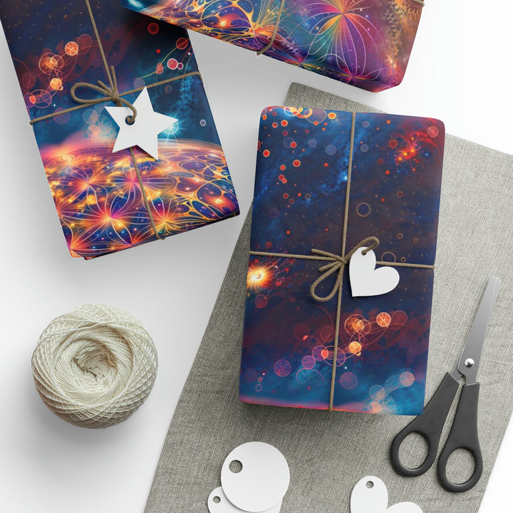 Cosmic Energy Tapestry - Wrapping Paper - Home Decor - g(0D·IO) - 30'' x 72'' - Matte -