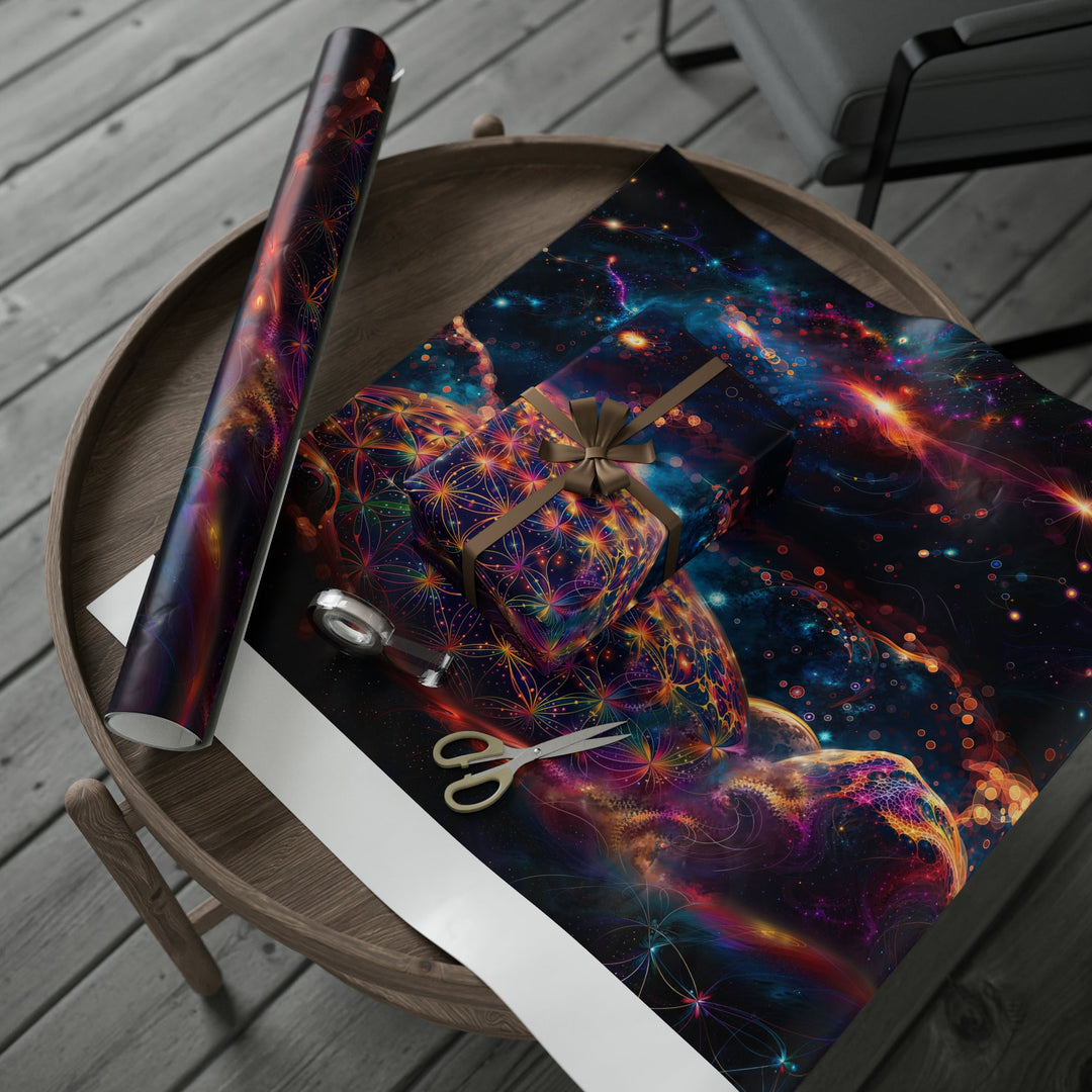 Cosmic Energy Tapestry - Wrapping Paper - Home Decor - g(0D·IO) - 30'' x 72'' - Matte -