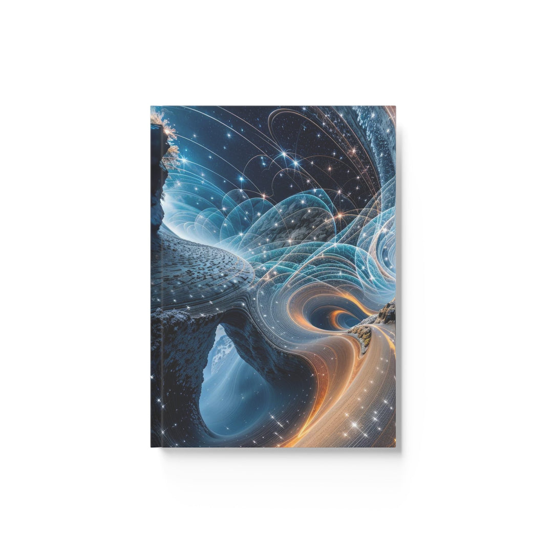 Cosmic Essence Portal - Hard Backed Journal - Paper products - g(0D·IO) - Ruled line - A5 - White