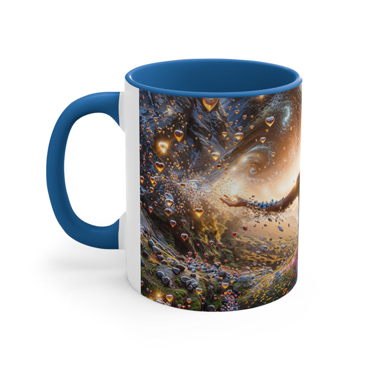 Cosmic Essence Unfurling - Accent Coffee Mug - Mug - g(0D·IO) - Pink - 11oz -