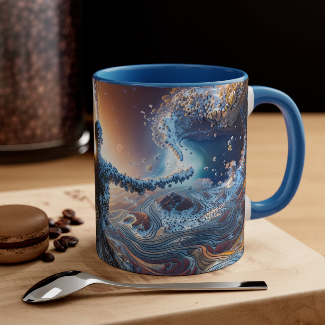 Cosmic Essence Unfurling - Accent Coffee Mug - Mug - g(0D·IO) - Pink - 11oz -