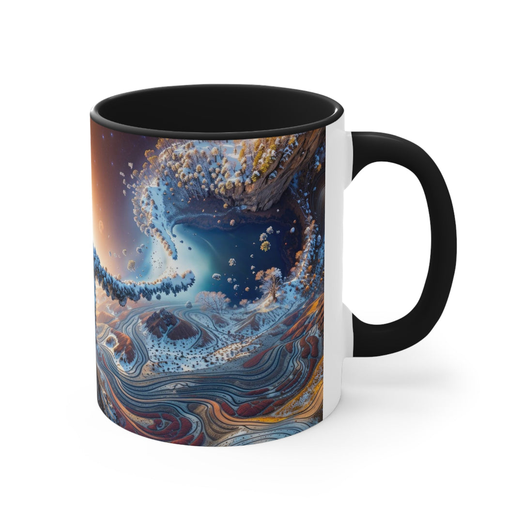 Cosmic Essence Unfurling - Accent Coffee Mug - Mug - g(0D·IO) - Pink - 11oz -