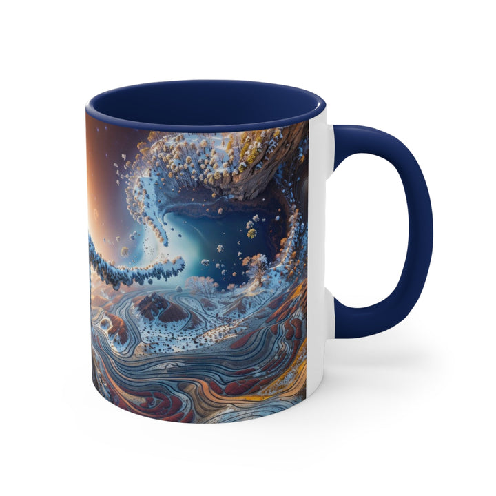 Cosmic Essence Unfurling - Accent Coffee Mug - Mug - g(0D·IO) - Pink - 11oz -