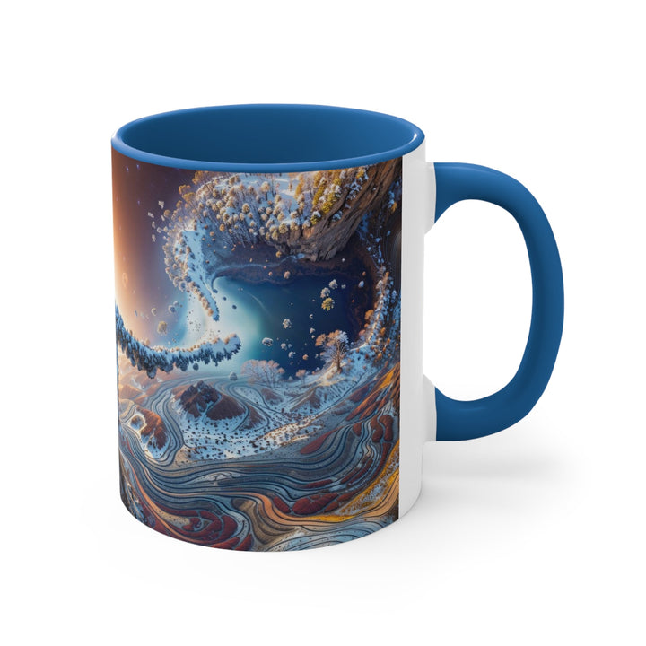 Cosmic Essence Unfurling - Accent Coffee Mug - Mug - g(0D·IO) - Pink - 11oz -