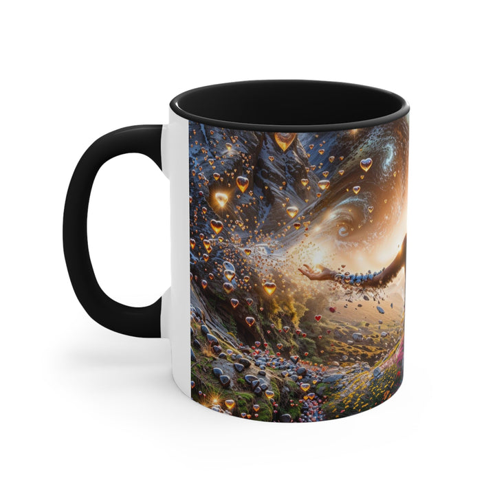 Cosmic Essence Unfurling - Accent Coffee Mug - Mug - g(0D·IO) - Pink - 11oz -