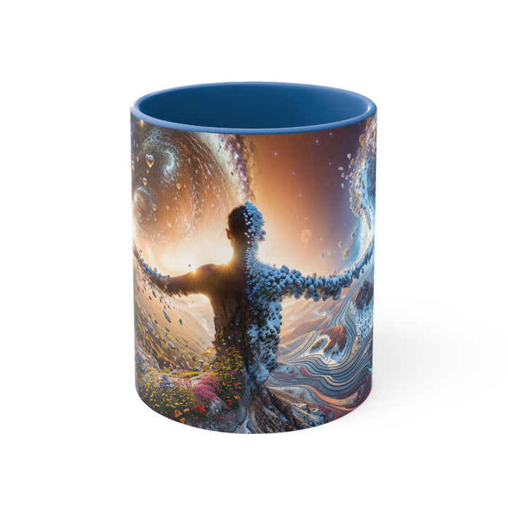 Cosmic Essence Unfurling - Accent Coffee Mug - Mug - g(0D·IO) - Blue - 11oz -