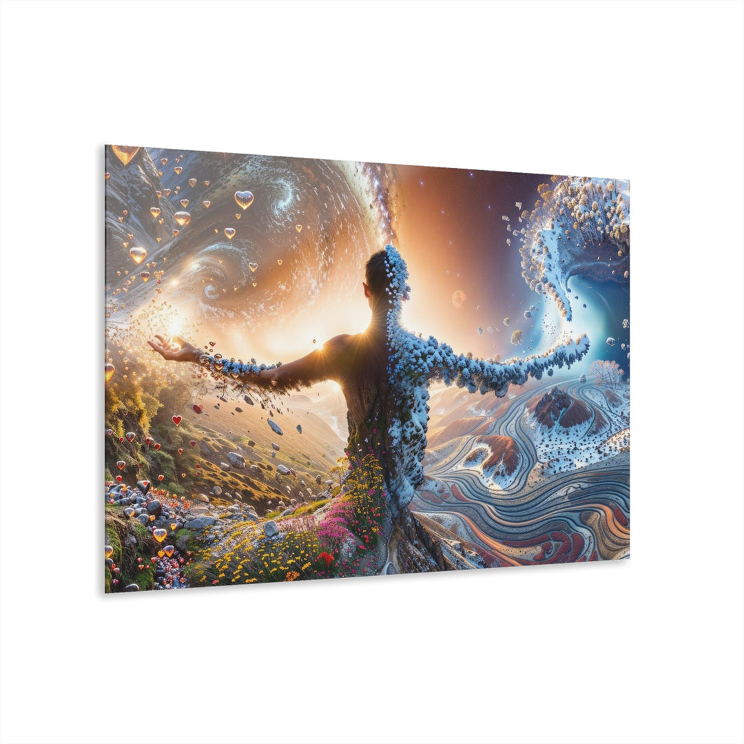 Cosmic Essence Unfurling - Acrylic Prints (French Cleat Hanging) - Home Decor - g(0D·IO) - 36" x 24" (Horizontal) - 0.25'' -