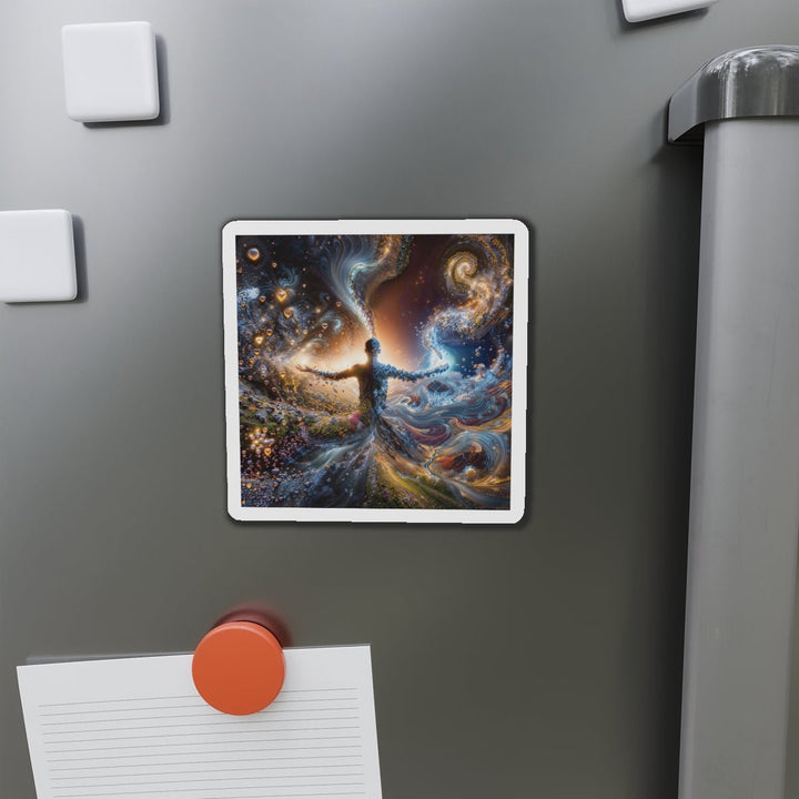 Cosmic Essence Unfurling - Die-cut Magnet - Home Decor - g(0D·IO) - 6 × 6" - Die-Cut - 1 pc