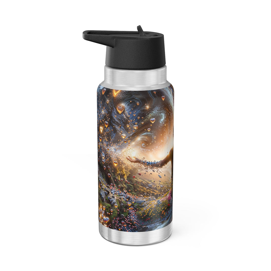 Cosmic Essence Unfurling - Gator Tumbler 32oz - Mug - g(0D·IO) - Silver - 32oz -