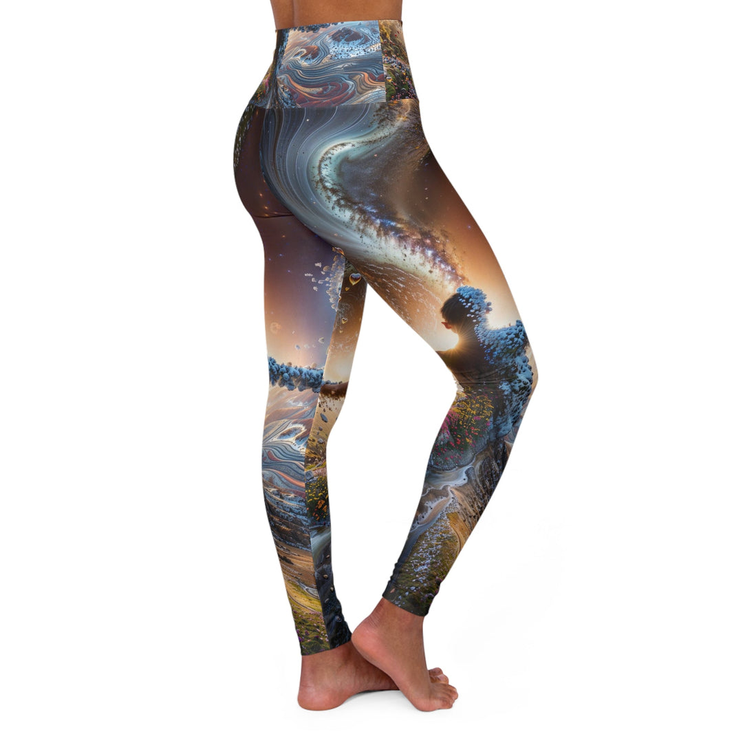 Cosmic Essence Unfurling - High Waisted AOP Yoga Leggings - All Over Prints - g(0D·IO) - XS - -