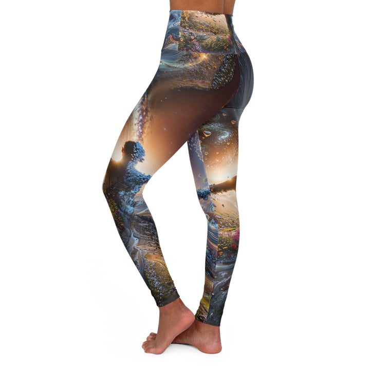 Cosmic Essence Unfurling - High Waisted AOP Yoga Leggings - All Over Prints - g(0D·IO) - XS - -