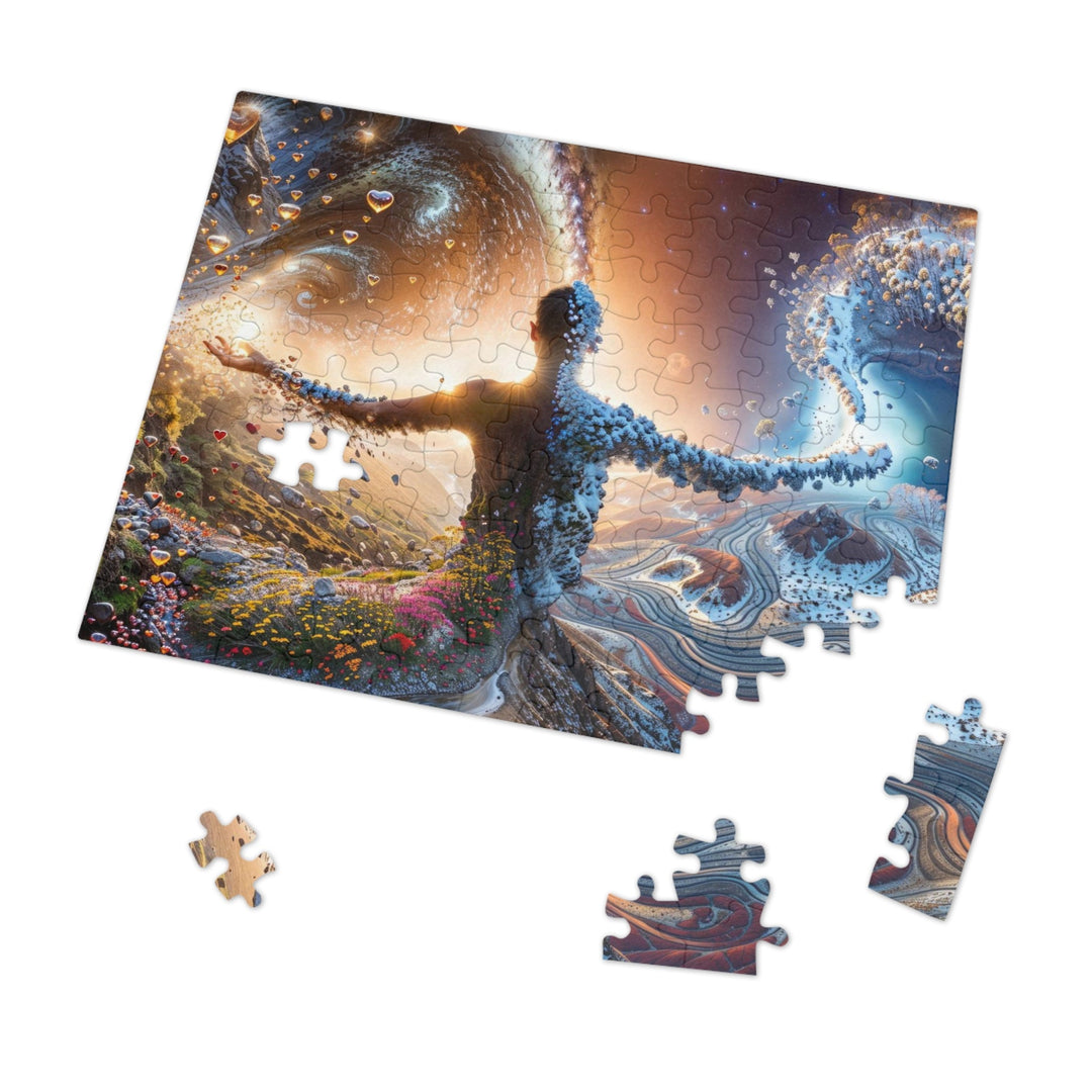 Cosmic Essence Unfurling - Jigsaw Puzzle (100, 252, 500, 1000 pieces) - Puzzle - g(0D·IO) - 29.25" × 19.75" (1000 pcs) - -