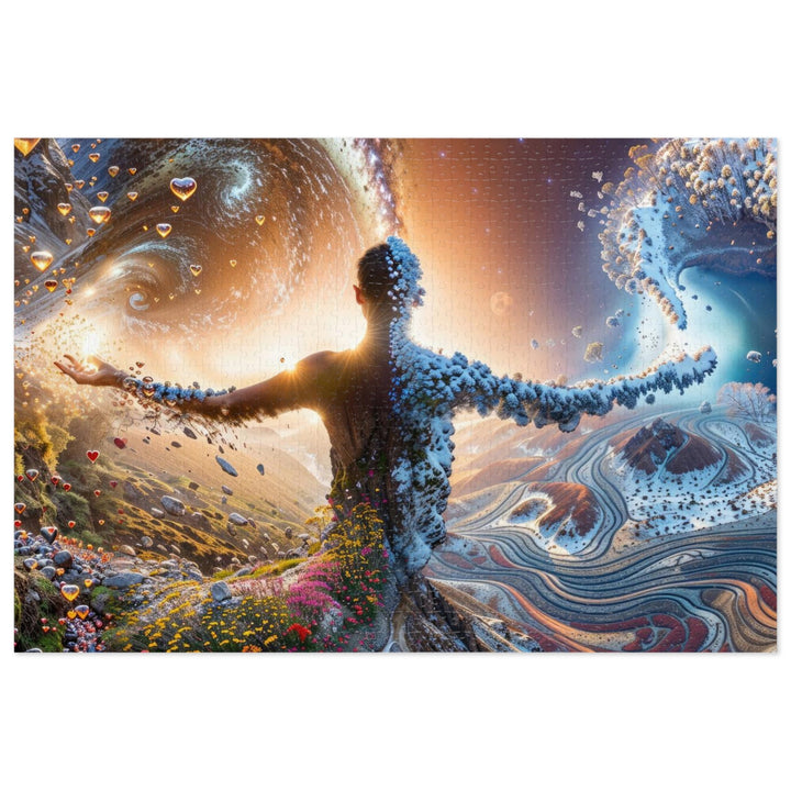 Cosmic Essence Unfurling - Jigsaw Puzzle (100, 252, 500, 1000 pieces) - Puzzle - g(0D·IO) - 29.25" × 19.75" (1000 pcs) - -