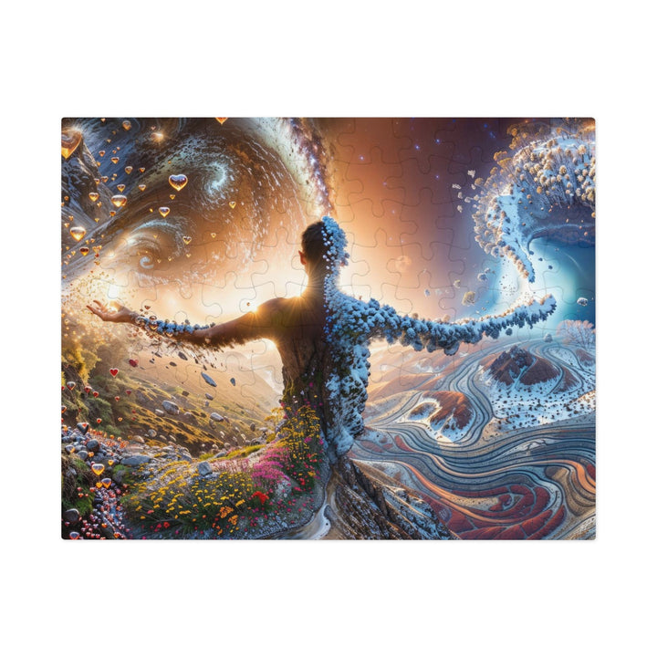 Cosmic Essence Unfurling - Jigsaw Puzzle (100, 252, 500, 1000 pieces) - Puzzle - g(0D·IO) - 9.6" × 8" (110 pcs) - -