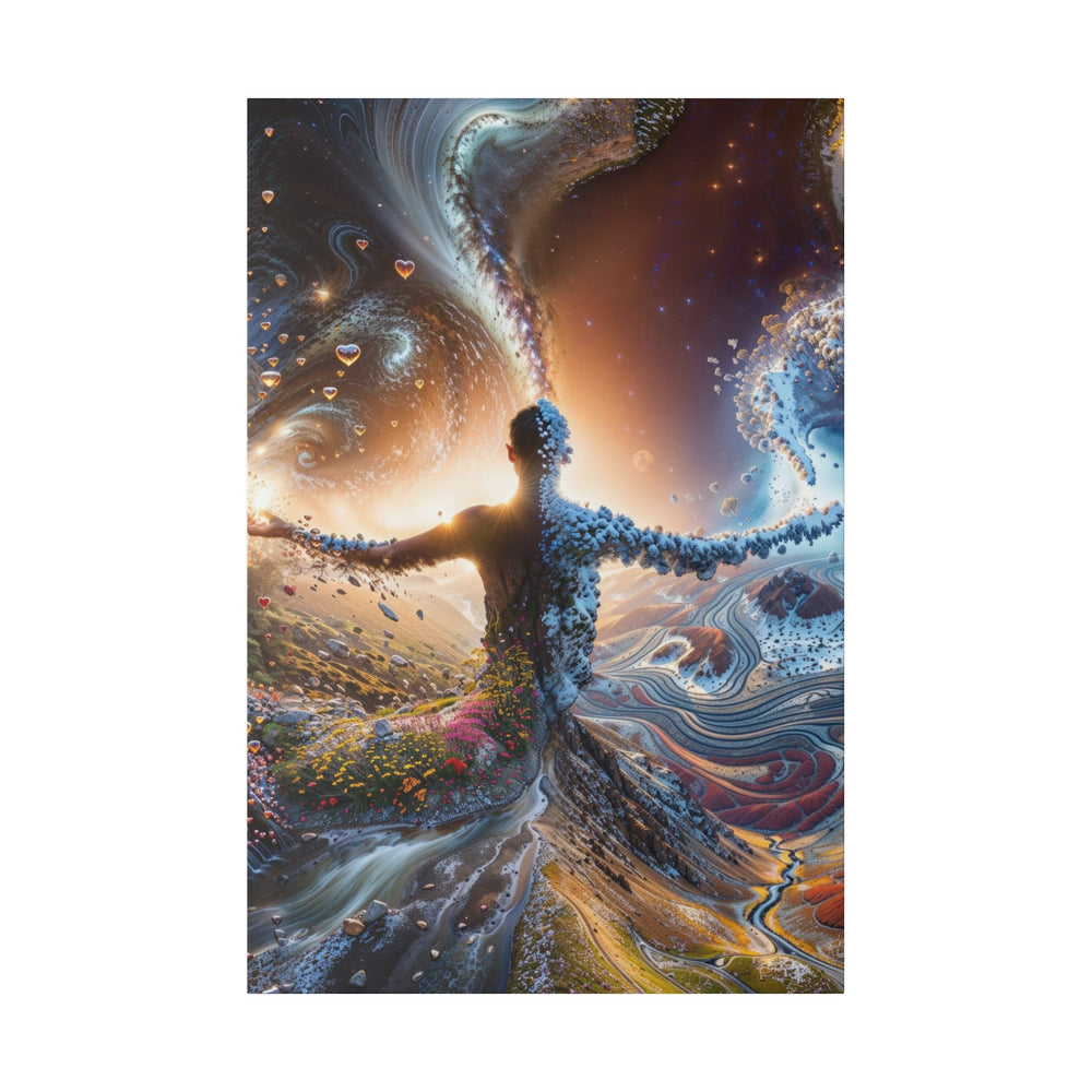 Cosmic Essence Unfurling - Matte Canvas - Canvas - g(0D·IO) - 32″ x 48″ (Vertical) - 0.75'' -