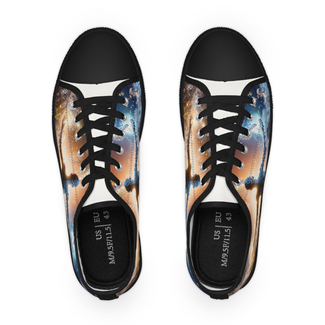 Cosmic Essence Unfurling - Men's Lowtop Sneakers - Shoes - g(0D·IO) - US 5 - Black sole -