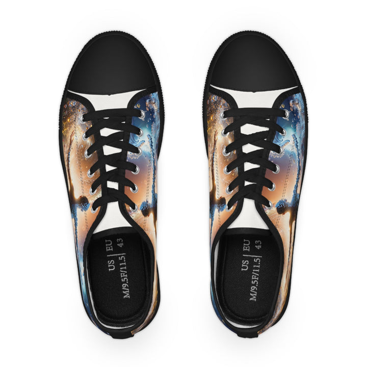 Cosmic Essence Unfurling - Men's Lowtop Sneakers - Shoes - g(0D·IO) - US 5 - Black sole -