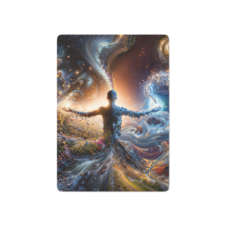 Cosmic Essence Unfurling - Poker Cards - Paper products - g(0D·IO) - 2.47" x 3.47" - White - Semi Glossy