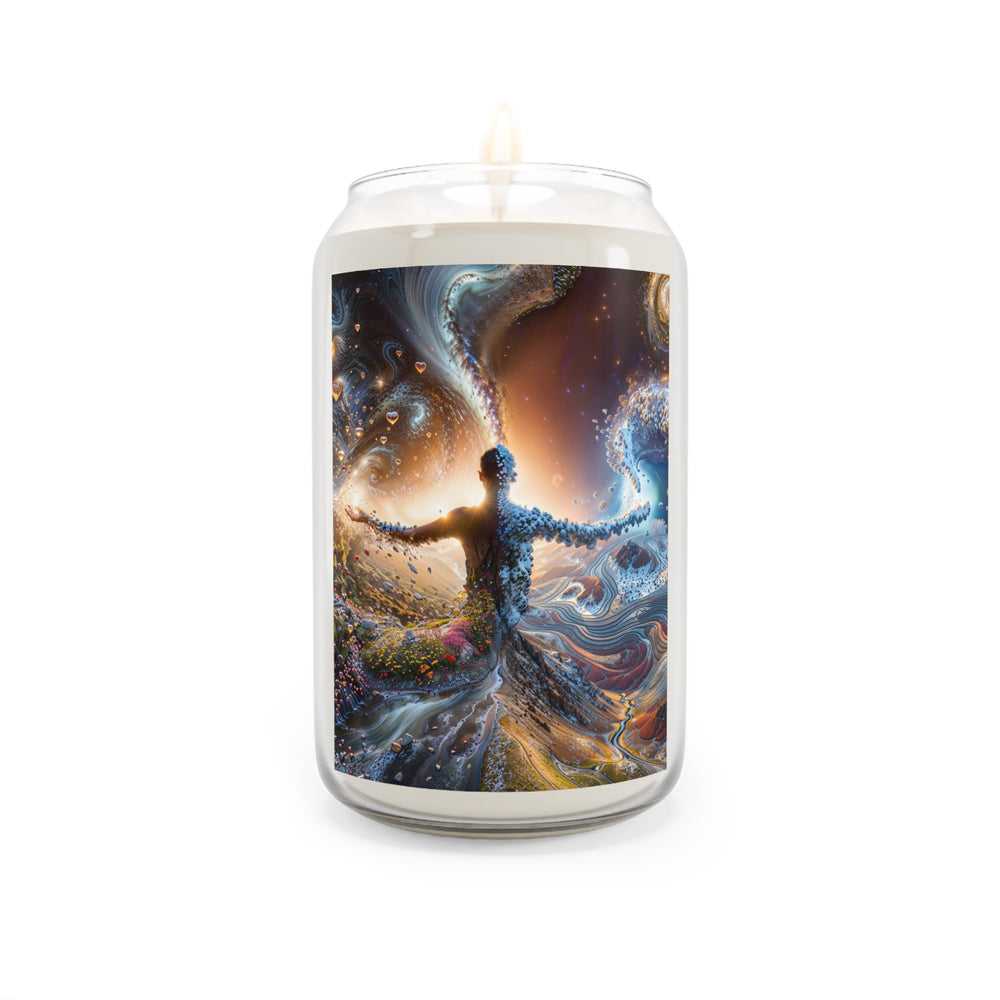 Cosmic Essence Unfurling - Scented Candle - Home Decor - g(0D·IO) - Sea Breeze - 13.75oz -