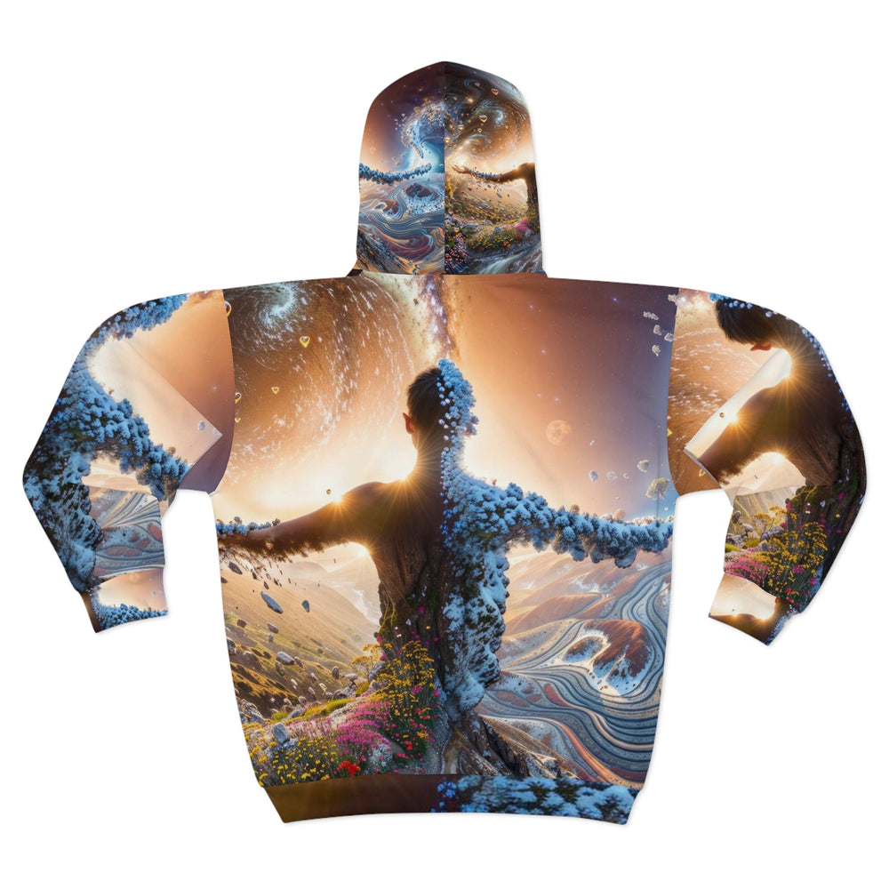 Cosmic Essence Unfurling - Unisex Zip Hoodie - All Over Prints - g(0D·IO) - XS - -