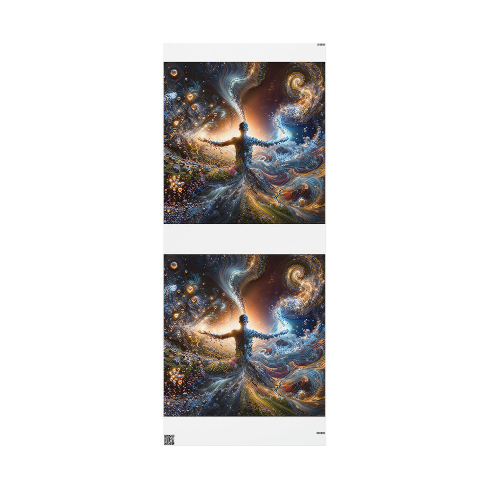 Cosmic Essence Unfurling - Wrapping Paper - Home Decor - g(0D·IO) - 30'' x 72'' - Matte -
