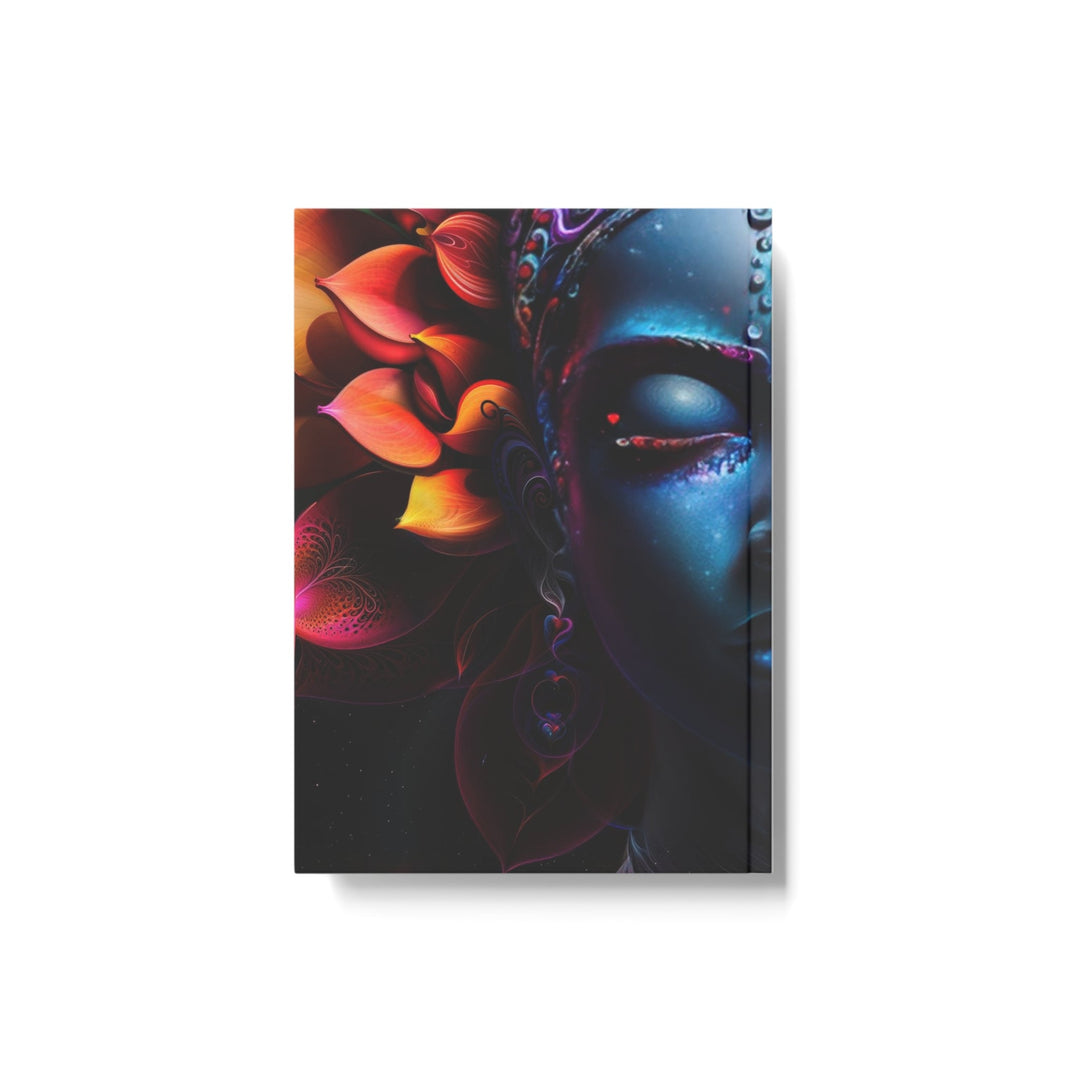 Cosmic Floral Deity - Hard Backed Journal - Paper products - g(0D·IO) - Graph - A5 - White