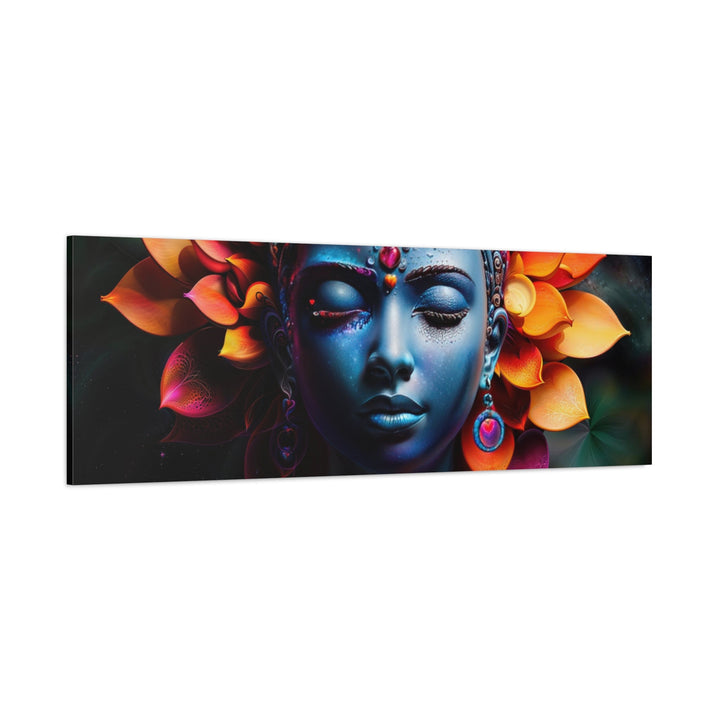 Cosmic Floral Deity - Matte Canvas Print 1.25" - Canvas - g(0D·IO) - 36" x 36" - 1.25" -