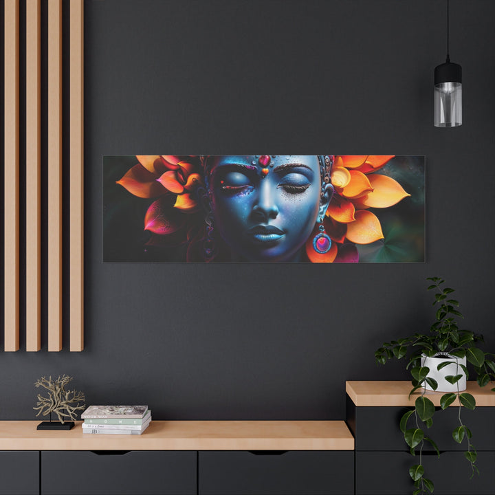 Cosmic Floral Deity - Matte Canvas Print 1.25" - Canvas - g(0D·IO) - 36" x 36" - 1.25" -