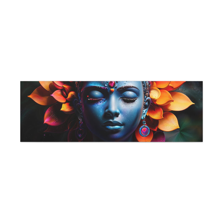 Cosmic Floral Deity - Matte Canvas Print 1.25" - Canvas - g(0D·IO) - 60" x 20" (Horizontal) - 1.25" -