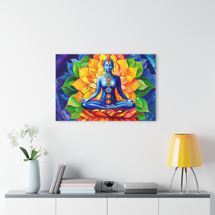 Cosmic Floral Meditation - Acrylic Prints (French Cleat Hanging) - Home Decor - g(0D·IO) - 24" x 36" (Vertical) - 0.25'' -