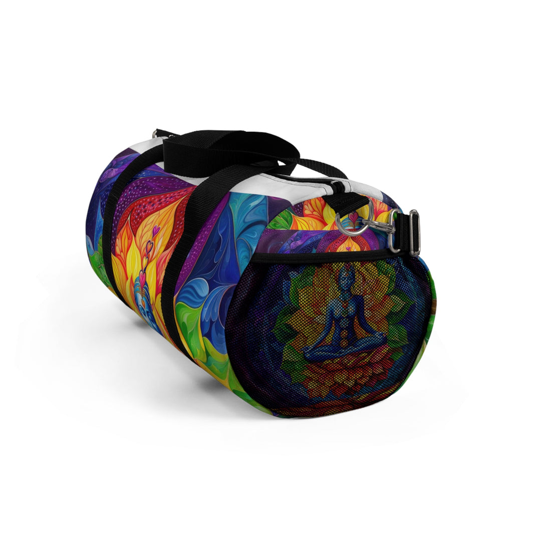 Cosmic Floral Meditation - Duffle Bag - Bags - g(0D·IO) - Large - -