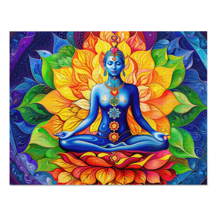 Cosmic Floral Meditation - Jigsaw Puzzle (100, 252, 500, 1000 pieces) - Puzzle - g(0D·IO) - 14" × 11" (252 pcs) - -