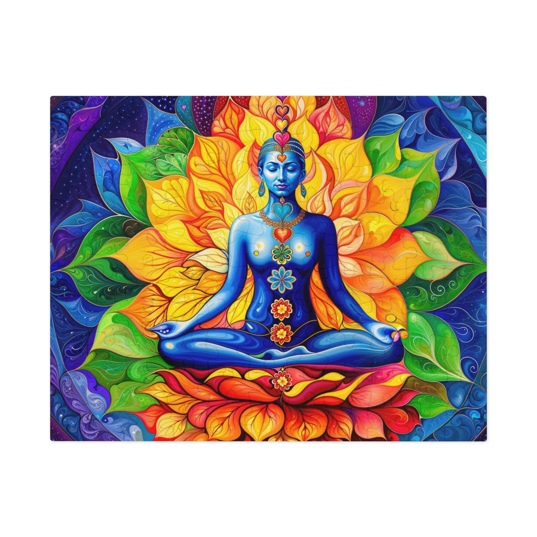 Cosmic Floral Meditation - Jigsaw Puzzle (100, 252, 500, 1000 pieces) - Puzzle - g(0D·IO) - 9.6" × 8" (110 pcs) - -