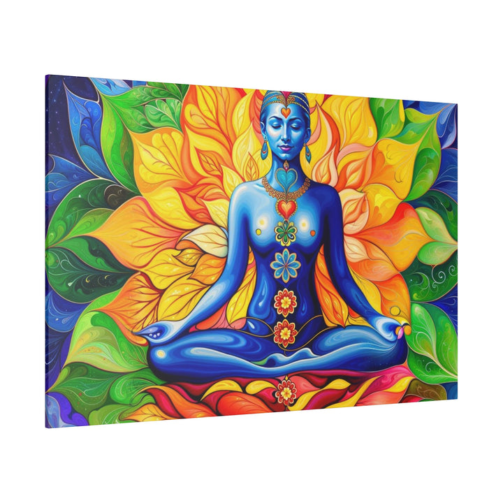 Cosmic Floral Meditation - Matte Canvas - Canvas - g(0D·IO) - 32" x 32" (Square) - 0.75'' -