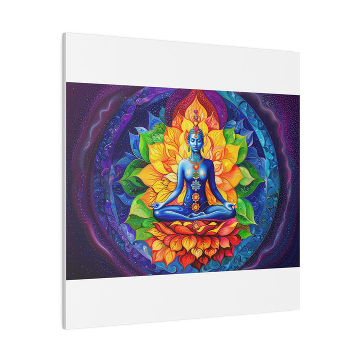 Cosmic Floral Meditation - Matte Canvas - Canvas - g(0D·IO) - 32" x 32" (Square) - 0.75'' -