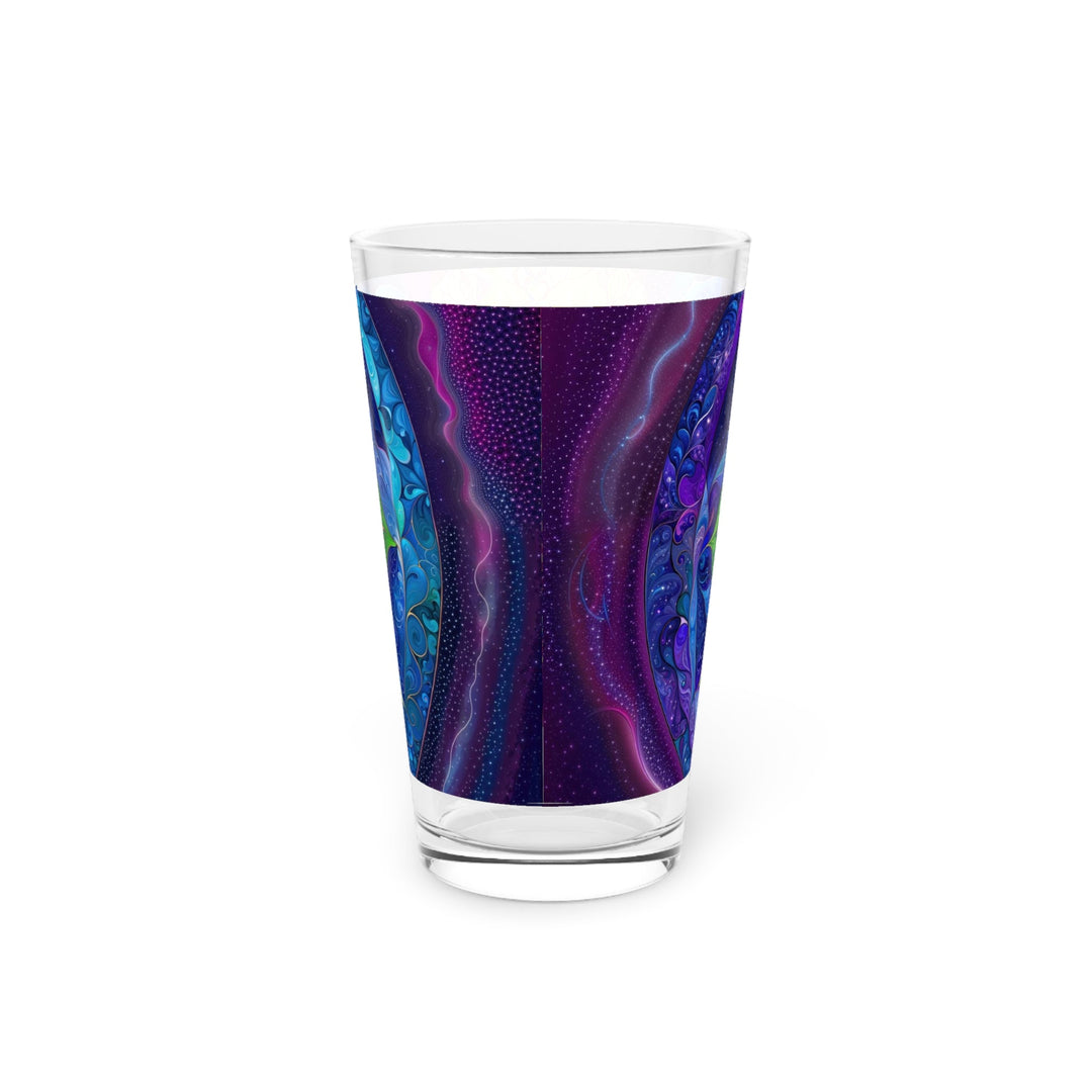 Cosmic Floral Meditation - Pint Glass - Mug - g(0D·IO) - 16oz - -