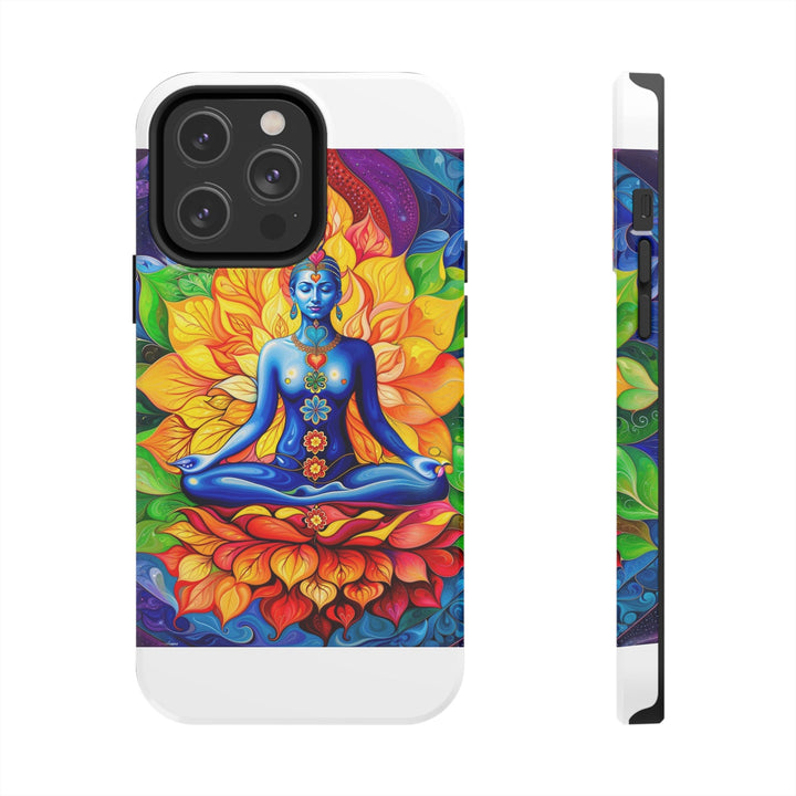 Cosmic Floral Meditation - Tough Phone Case - Phone Case - g(0D·IO) - iPhone 14 Pro Max - -