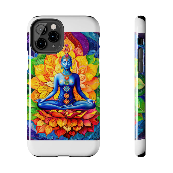 Cosmic Floral Meditation - Tough Phone Case - Phone Case - g(0D·IO) - iPhone 11 Pro - -