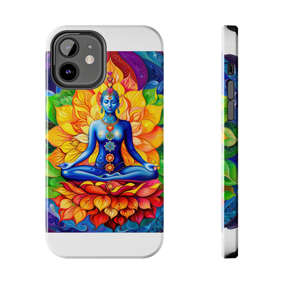 Cosmic Floral Meditation - Tough Phone Case - Phone Case - g(0D·IO) - iPhone 12 - -