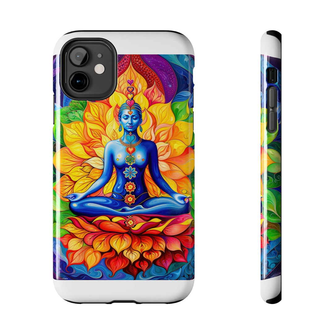 Cosmic Floral Meditation - Tough Phone Case - Phone Case - g(0D·IO) - iPhone 11 - -