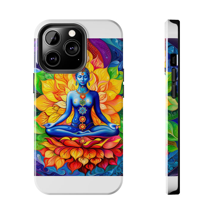 Cosmic Floral Meditation - Tough Phone Case - Phone Case - g(0D·IO) - iPhone 13 Pro - -